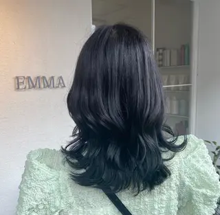 セミロング たなか もえなのヘアスタイル