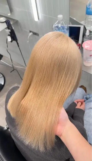 カラー saho😶️️꙳⟡ ミルクティーベージュのヘアスタイル