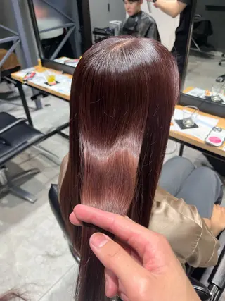 ロング カラー ブリーチ/縮毛矯正 ❤️‍🔥シンノスケのヘアスタイル