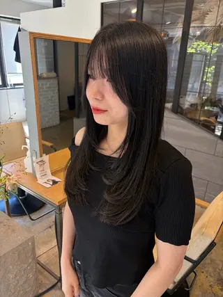 セミロング 中嶋 友里のヘアスタイル