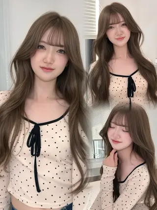 ロング カラー 上品モテヘア🩶 karen🩶のヘアスタイル