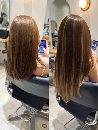 【羽シールエクステ】 表参道⚝NAHOのヘアスタイル