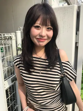 ミディアム カラー 中性的ヘア/ ナチュラル/トモキのヘアスタイル