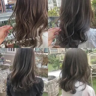 カラー パーマ ヘアアレンジ 髪質改善/韓国風 レイヤー/田村祐樹のヘアスタイル