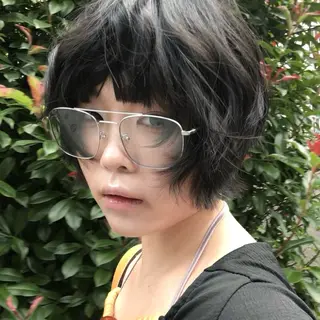 ショート ユメナ ̖́-のヘアスタイル