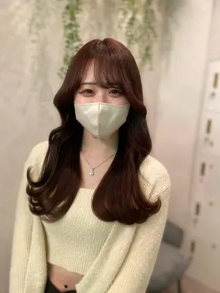 ロング 永井 亮のヘアスタイル