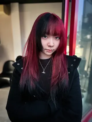ロング カラー 梅田デザインカラー 🌈🏆ヒノキのヘアスタイル