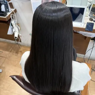 ロング カラー 縮毛矯正/ワンカラー モデル募集🫧田村のヘアスタイル