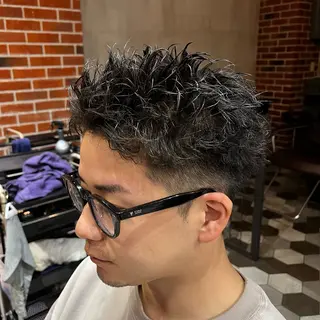 ショート パーマ メンズ 梅田/メンズ専門 /加地光尊のヘアスタイル
