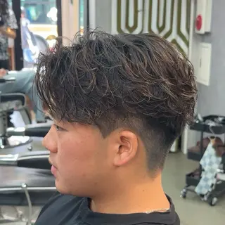 ショート パーマ ヘアアレンジ メンズ MENIN メンズ サロン 望月 涼太のヘアスタイル