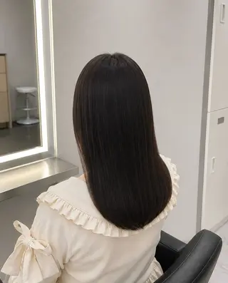 セミロング 縮毛矯正/艶髪 松野彩花のヘアスタイル