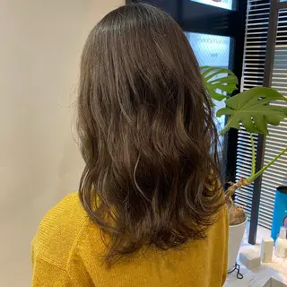 ミディアム カラー パーマ ヘアアレンジ MOE /Zina横浜2ndのヘアスタイル