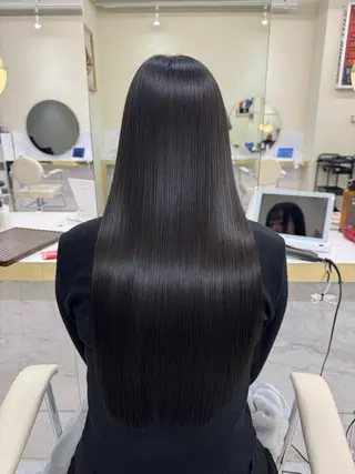 ロング カラー パーマ ヘアアレンジ 髪質改善×レイヤー 🫧松野力也のヘアスタイル