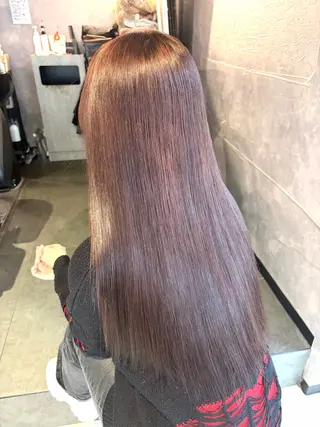ロング カラー 💗鈴木茉奈💗艶髪 /透明感/暖色カラーのヘアスタイル
