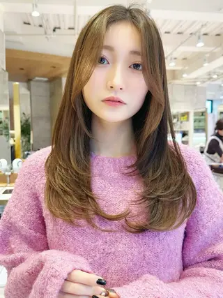 セミロング 🌼アユム/レイヤー ハッシュカット🌼のヘアスタイル