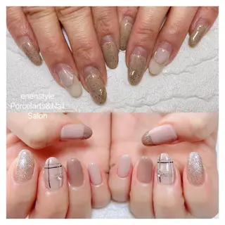 ミディアム ネイル 🐾enen style 🐾のネイルデザイン
