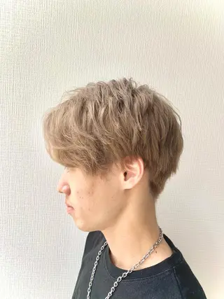 ショート カラー メンズ ゲーマー美容師 KENTOのヘアスタイル
