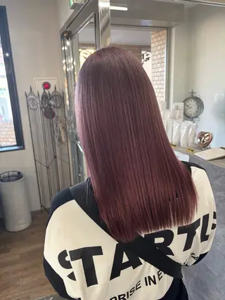 セミロング カラー nico麻生　長谷川 裕月のヘアスタイル