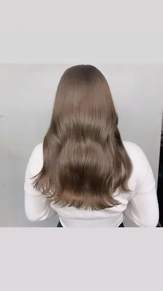 ミディアム カラー 赤みゼロ/透明感 カラー🌿KANTAのヘアスタイル