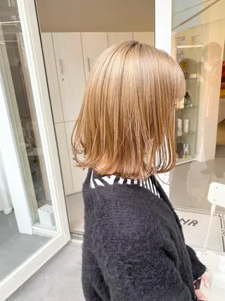 ミディアム カラー ハイトーン×似合わせ 🌱中川慎之介のヘアスタイル
