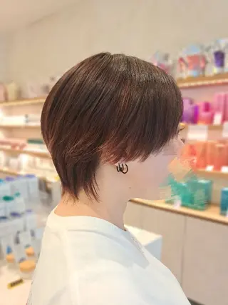 ショート ＭＩＹＵ/透明感 渋谷/ベージュカラーのヘアスタイル