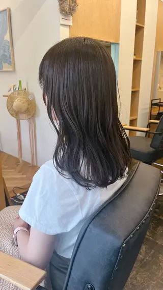 セミロング カラー 西山 紗耶香🪽 透明感カラー/ボブのヘアスタイル