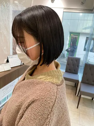 ミディアム 店長福島成美/髪質 改善縮毛矯正/カラーのヘアスタイル