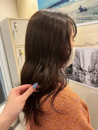 カラー 🩷ྀི暖色カラー 🫧ྀིススマゴチヨのヘアスタイル