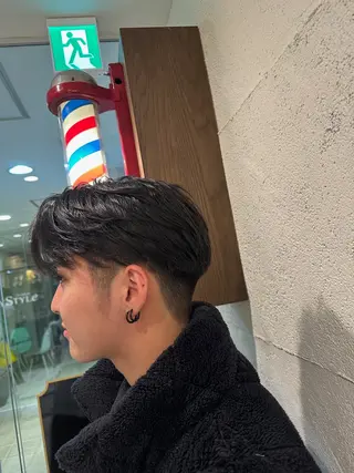 ミディアム 澁谷 創磨のヘアスタイル