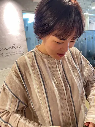 ショート ayane⭐️ボブ・ ショート・パーマのヘアスタイル