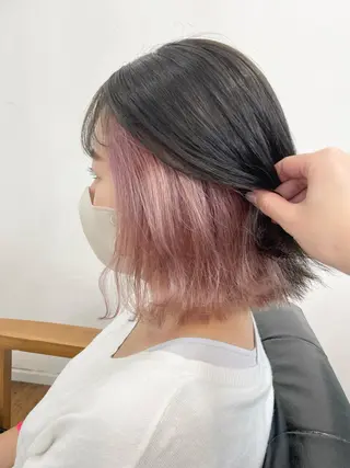 ミディアム 青木 優歩のヘアスタイル