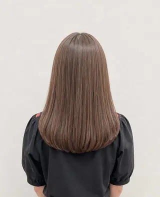 ミディアム カラー パーマ 縮毛矯正✨ストカール ✨髪質改善✨山下のヘアスタイル