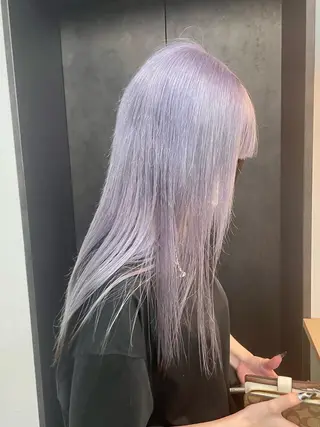 セミロング カラー ブリーチ&髪質改善 TAIGAのヘアスタイル