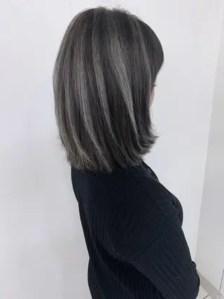 ミディアム 穐田 司樹のヘアスタイル