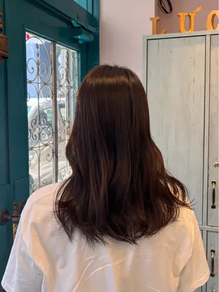 ロング カラー 🌱なゆみ🌱透明感 /ナチュラル/高宮のヘアスタイル