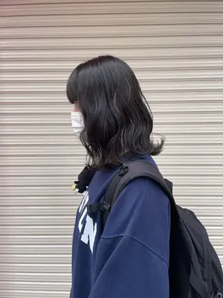 ミディアム chic 有山 美瑠のヘアスタイル