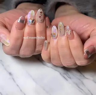 ネイル ネイルルームリッカ 𝐦𝐚𝐲𝐮のネイルデザイン