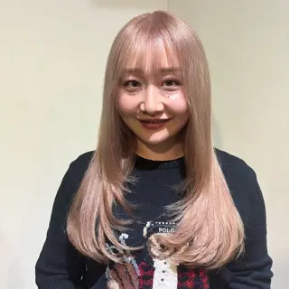 ミディアム ブリーチなしベージュ カラー✨Takeのヘアスタイル