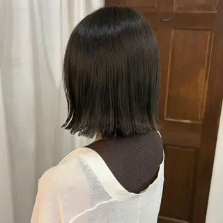 ミディアム ボブ/くびれボブ ⠀ゆらのヘアスタイル