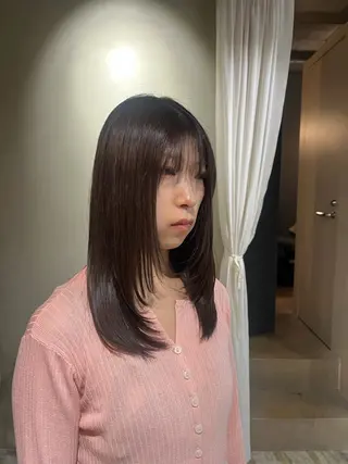 ミディアム カラー 🌼花屋併設🌼 木下奈々望のヘアスタイル