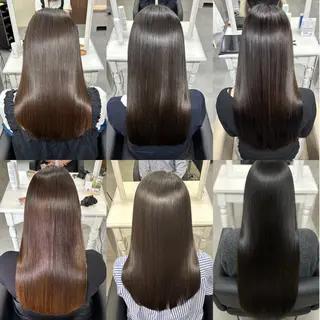 ロング かがみ/メンテナンス カット無料のヘアスタイル