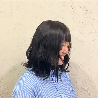 ミディアム カラー 植吉 琉月のヘアスタイル