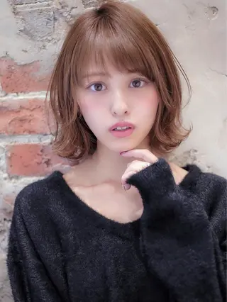 ショート カラー パーマ Soleria 田中慎一のヘアスタイル