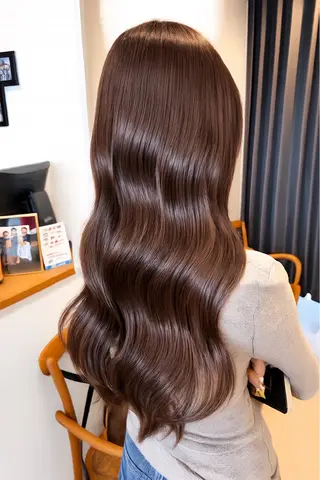 ロング カラー うる艶カラー/恵比寿 ベージュ/丸山陽平のヘアスタイル