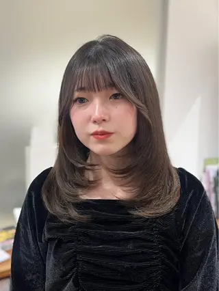 ミディアム 🎀仙台/レイヤー /暖色/ありさ🎀のヘアスタイル