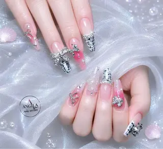 ネイル ANGILA ネイル¨̮S*Y*Kのネイルデザイン