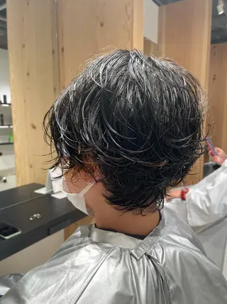 ショート パーマ 吉田一輝 外国人パーマのヘアスタイル