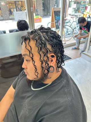ロング パーマ メンズ メンズパーマ 💈後閑和真💈のヘアスタイル