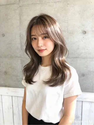 ロング カラー 韓国レイヤー/ 透明感カラー/きせらのヘアスタイル