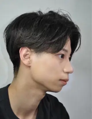 ミディアム メンズ HIRO GINZA 銀座一丁目店のヘアスタイル